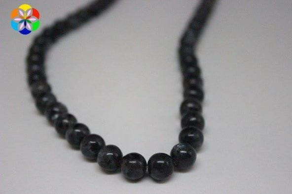 Spekrolit Taşı YARIM Dizi 8mm (18cm uzunluğundadır) - Resim 2