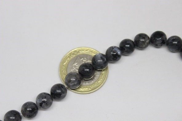 Spekrolit Taşı YARIM Dizi 8mm (18cm uzunluğundadır) - Resim 3