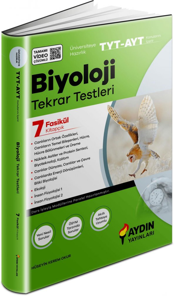 Üniversiteye Hazırlık TYT-AYT Biyoloji Tekrar Testleri - 1