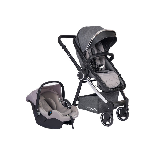Prava Safir Black Travel Sistem Bebek Arabası Gri