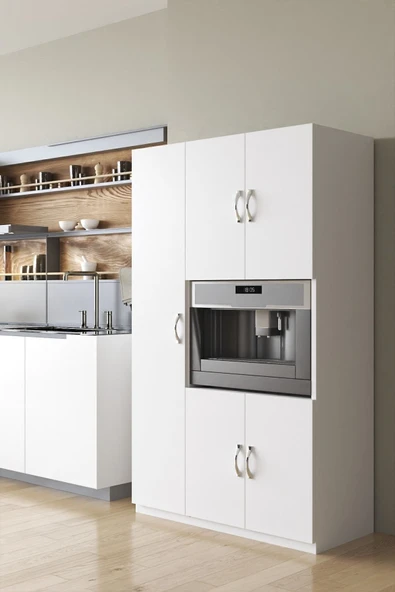 AEKA Ae-3030 Duygu 5 Kapaklı Beyaz Çok Amaçlı Mutfak, Banyo,kiler,balkon Dolabı ürün görseli