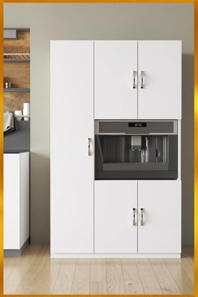 AEKA Ae-3030 Duygu 5 Kapaklı Beyaz Çok Amaçlı Mutfak & Banyo Dolabı, Kiler ürün görseli