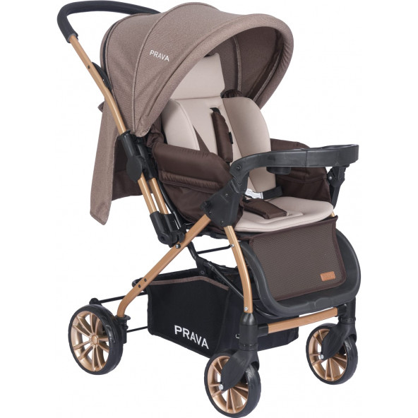 Prava P11 Dream Plus Çift Yönlü Bebek Arabası / Gold Kahve