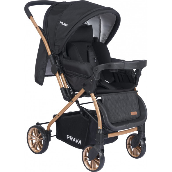 PRAVA P11 DREAM PLUS ÇİFT YÖNLÜ BEBEK ARABASI /GOLD SİYAH