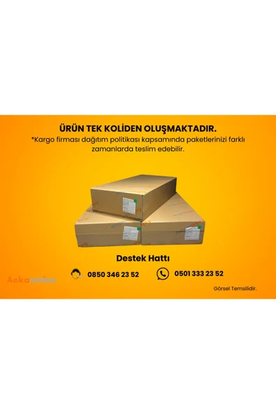 AEKA Ae-3038 Belinda 6 Çekmeceli Şifonyer Komodin Beyaz - 3