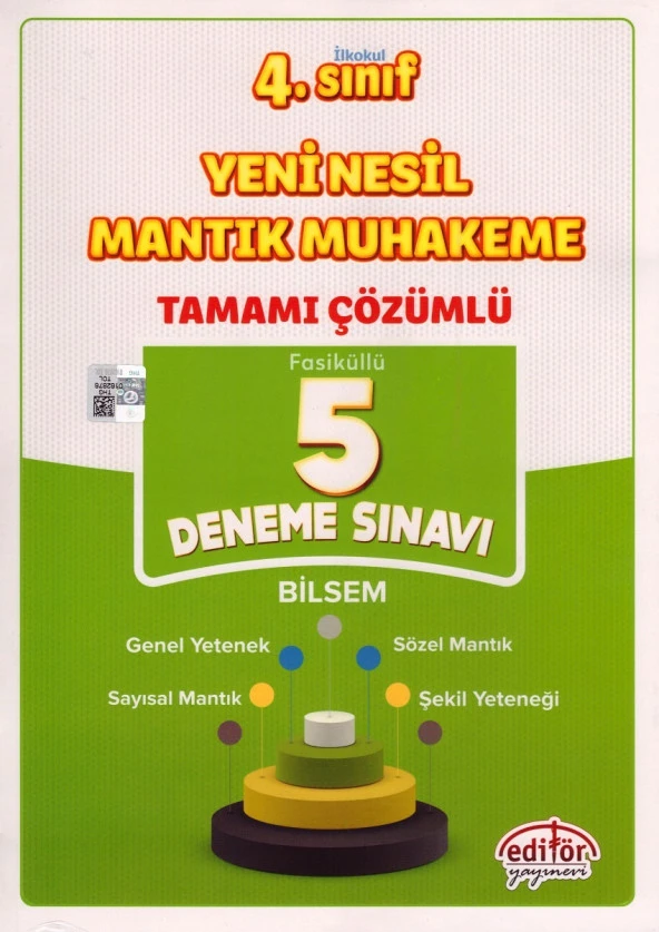 EDİTÖR 4.SINIF BİLSEM MANTIK MUHAKEME 5 DENEME SINAVI