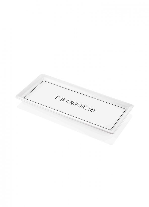 The Mia Daily Tunes Dikdörtgen Servis - 35 x 16 cm - 2