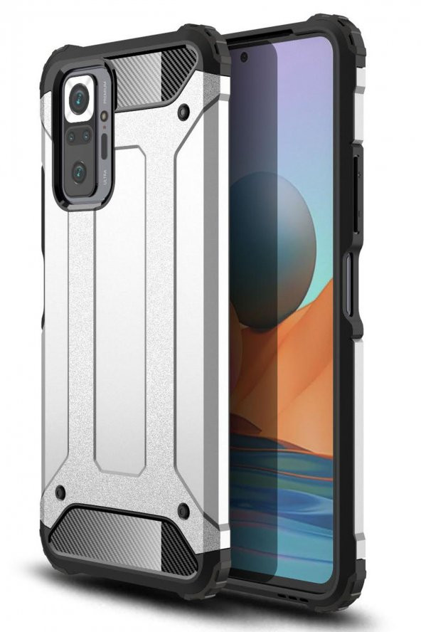 Xiaomi Redmi Note 10 Pro Kılıf Tank Zırhlı Korumalı Kılıf - 3