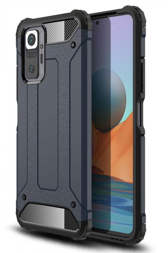 Xiaomi Redmi Note 10 Pro Kılıf Tank Zırhlı Korumalı Kılıf - 5
