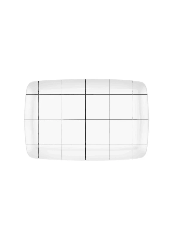 The Mia Daily Tunes Dikdörtgen Servis - 34x25cm DLY008