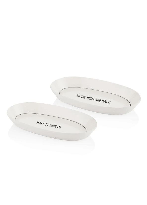 The Mia Daily Tunes Oval Servis 2li Set 29cm