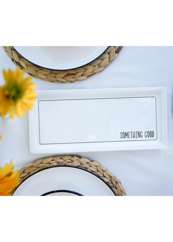 The Mia Daily Tunes Dikdörtgen Servis - 35x16cm DLY011 - Resim 3