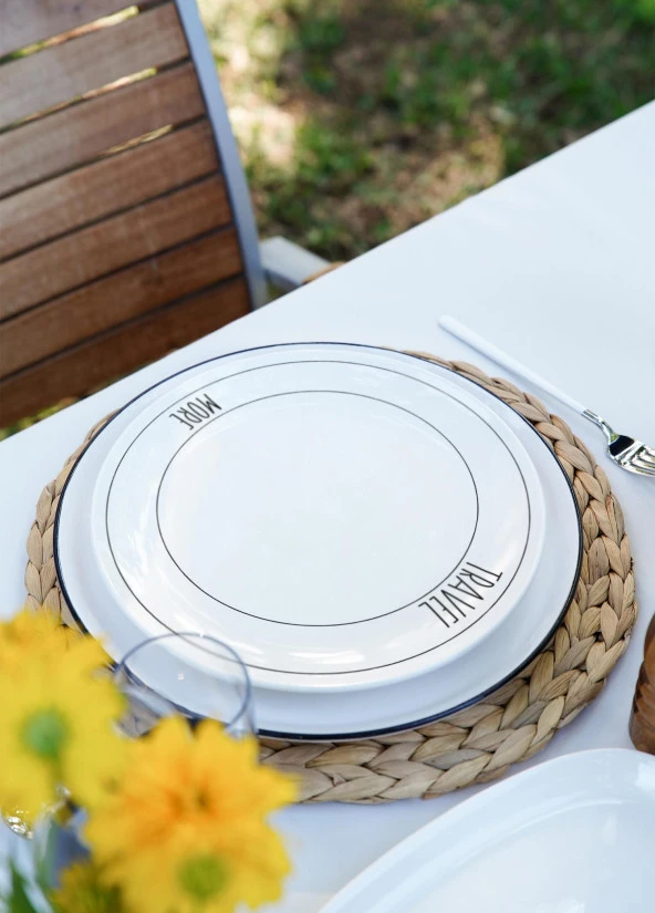 The Mia Daily Tunes Servis Tabağı 6 Lı Set - 26 cm - Resim 2