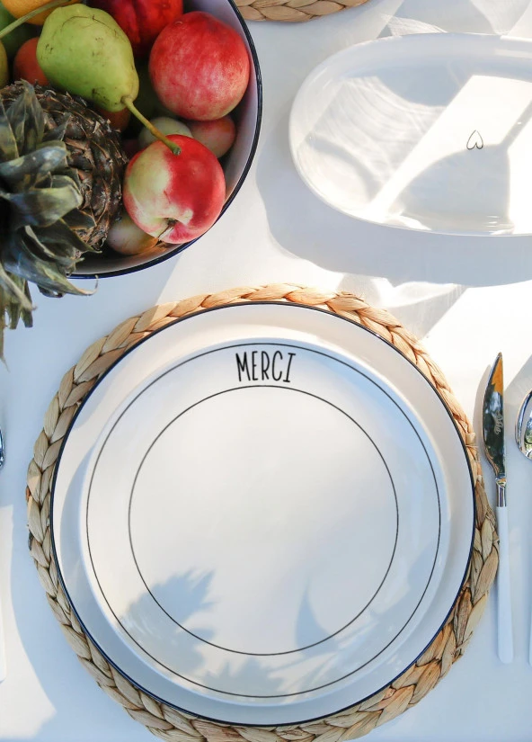 The Mia Daily Tunes Servis Tabağı 6 Lı Set - 26 cm - Resim 3