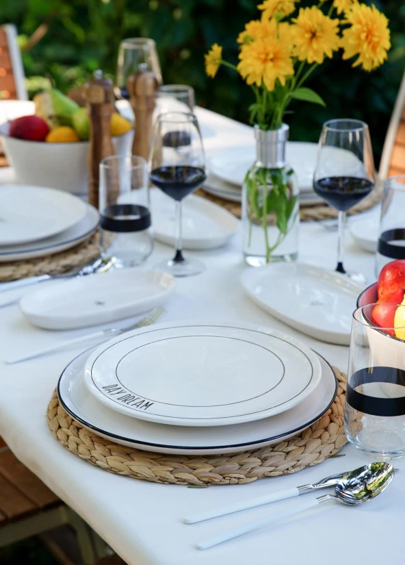 The Mia Daily Tunes Servis Tabağı 6 Lı Set - 26 cm - Resim 6