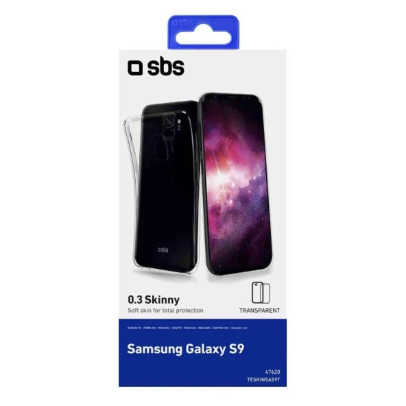 Sbs Samsung S9 0.3 Skinny Şeffaf Silikon Kılıf