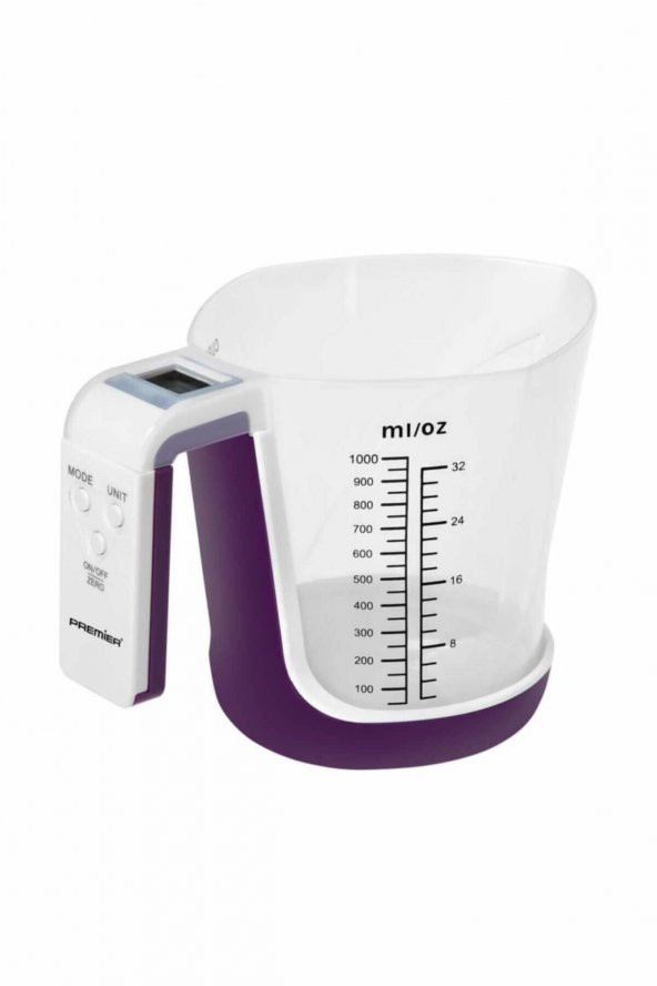 Pks 284 Lcd Göstergeli Sıvı Ve Katı Dijital Mutfak Tartısı Mor
