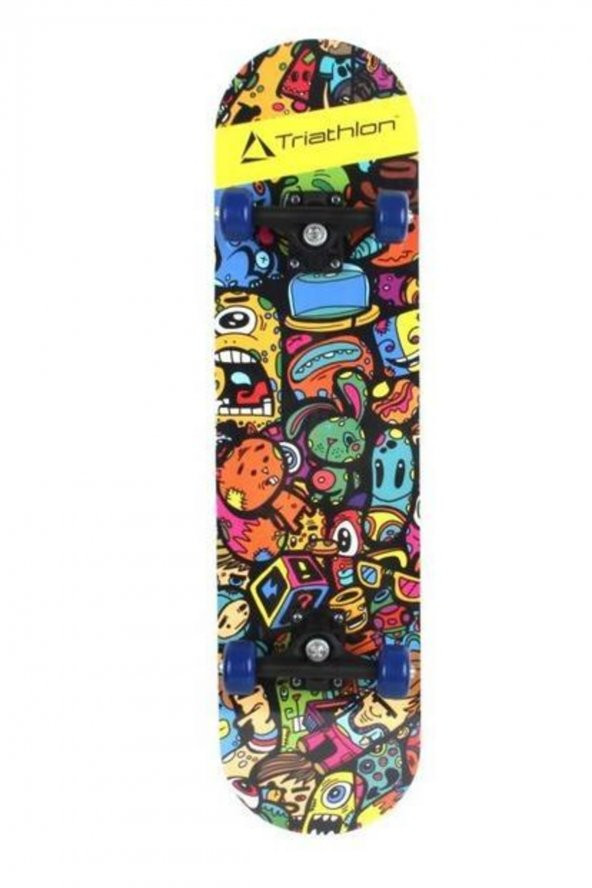 T132 Tahta Kaykay Karışık Desenli Gönderilecektir - 4