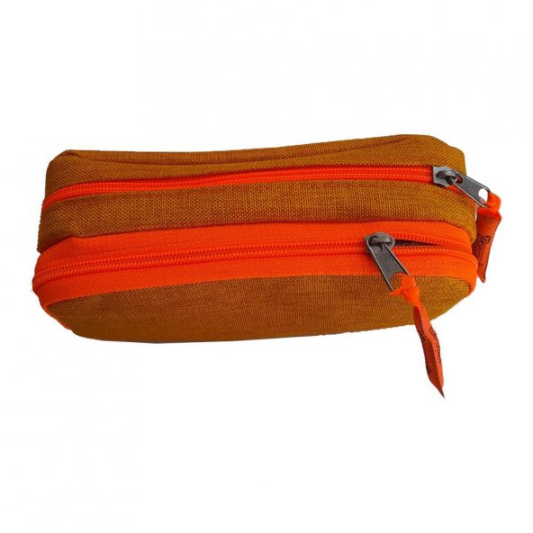 Kalemlik Çift Gözlü 1 Adet Sarı Turuncu Brons Kalemlik - 3