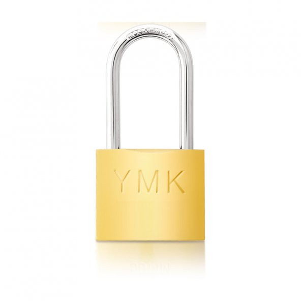 YMK Eko Sarı Boyalı Uzun Kancalı Asma Kilit 38mm - 2
