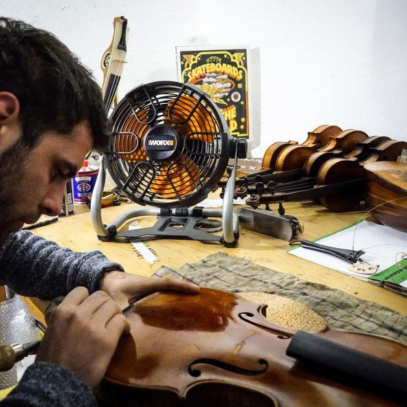 WORX WX095 20Volt 2.0Ah. Li-ion 242mm Profesyonel Hibrit Şantiye FanıVantilatör - Resim 4