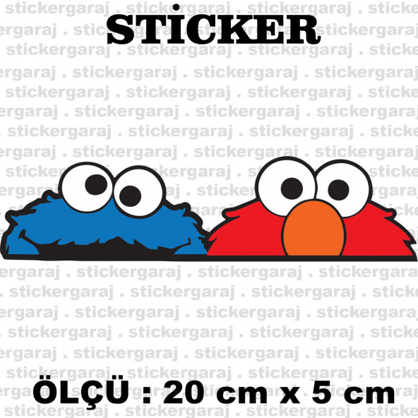 Bagaj bakan göz 2li sticker 2 adet