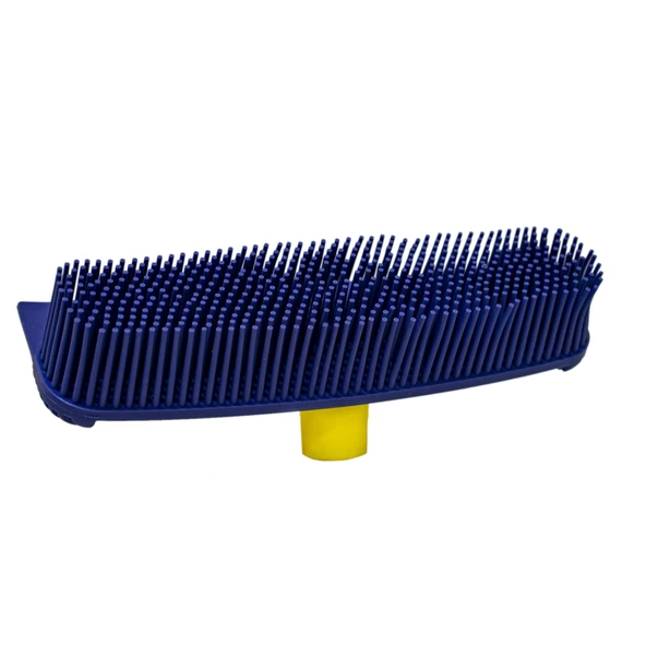 SİLİWAX SİLİKON ARABA YIKAMA FIRÇASI-SAPLI-SARI LACİVERT - 2