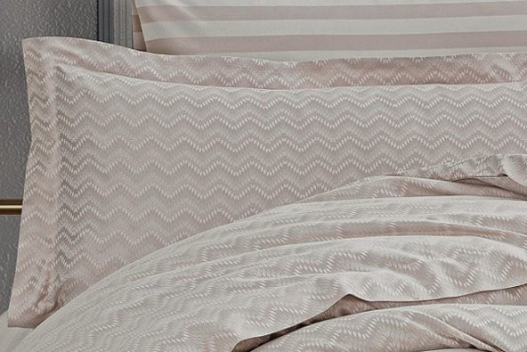 Finezza Odesa Bambu Jakar Kumaş Taş ikili Oksford 60*80 cm Yastık Kılıfı -  1300 - 2