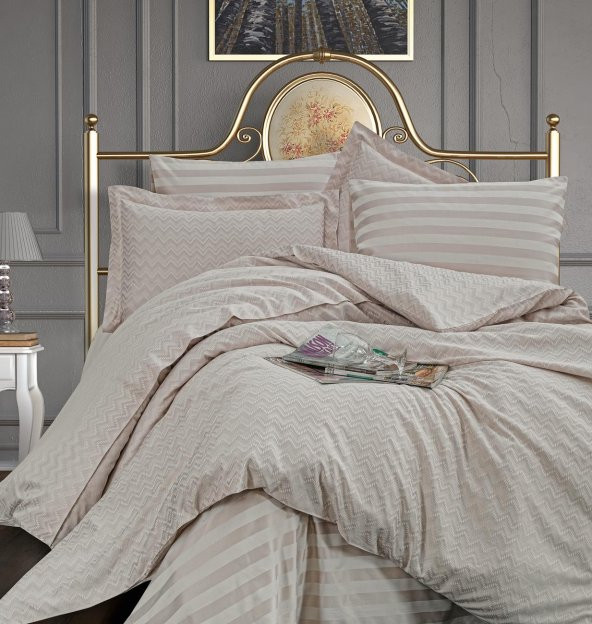 Finezza Odesa Bambu Jakar Kumaş Taş ikili Oksford 60*80 cm Yastık Kılıfı -  1300 - 5
