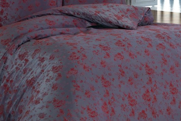 Finezza Rita Bambu Jakar Kumaş Bordo Nevresim 200x220 cm -  1304 - 2