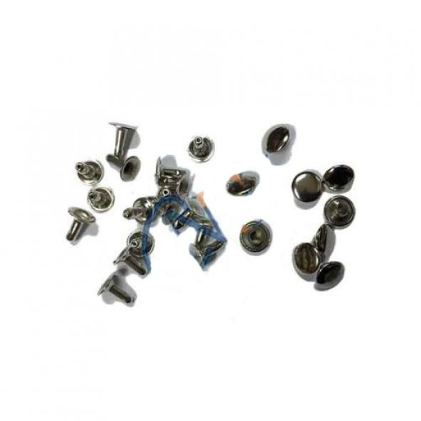 Rivet Perçin - 12mm, Nikel, 1000 Adet