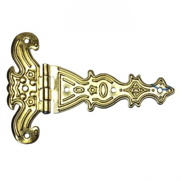 Saç Tek Kuyruklu Menteşe - 69x102 mm, Büyük, Sarı, 1 Adet - 2