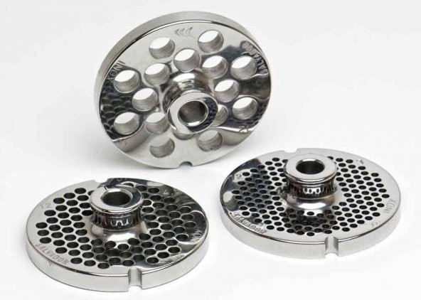 Salvador İnox Paslanmaz Kıyma Makinesi Aynası, Ağızı 22 No - 4.5 mm - 2