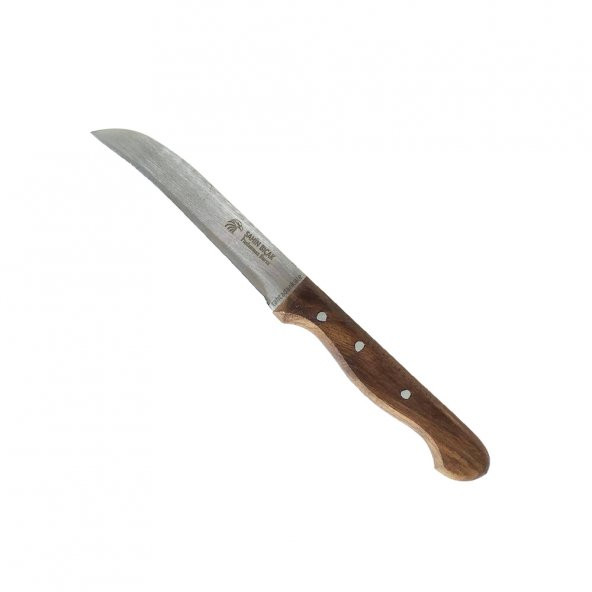 Şahin Bursa Kıvrık Dekor Sebze Bıçağı 11 cm, Ahşap Sap - 4