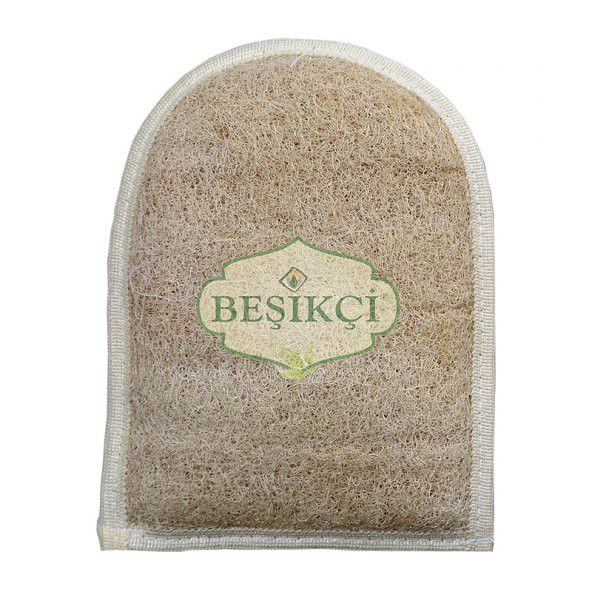 Beşikçi Parmaksız Eldiven Banyo Kabak Lifi (Kesesi) 20*15 Cm