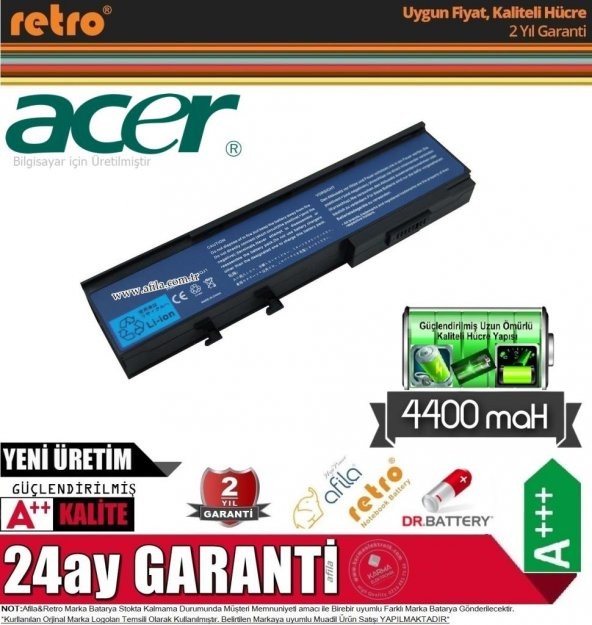 Acer Aspire 3620 5540 5560 TravelMate 2420 3240 3280 Batarya Pil ürün görseli