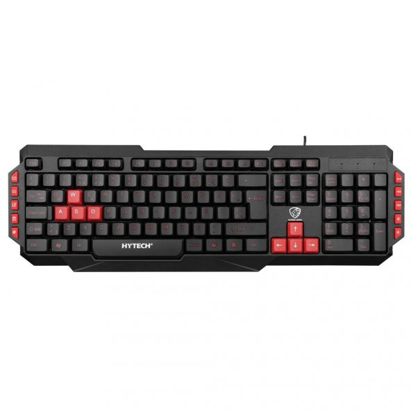 Hytech HYK-46 GAMY Siyah USB Kırmızı Tuşlu Q Gaming Oyuncu Klavyesi