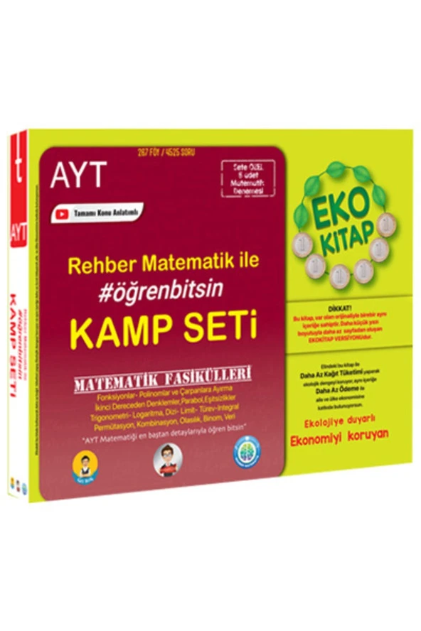 Tonguç Yks Ayt Matematik Fasikülleri - Rehber Matematik Ile Eko Kamp Seti Yayınları