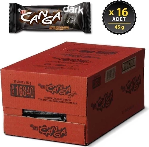 Eti Canga Dark Bitter Bar 45gr 16 Adet - 1