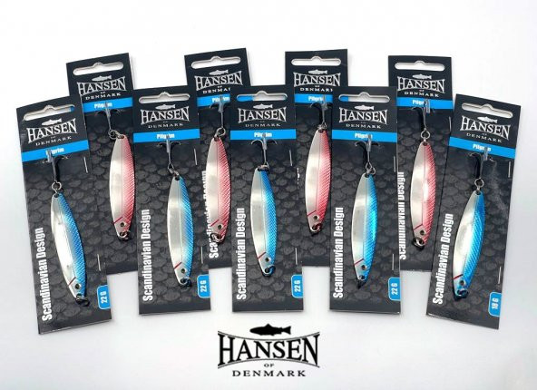 Hansen New Pilgrim 7.8cm 18g Silver/Blue Kaşık Lüfer Palamut Kaşığı