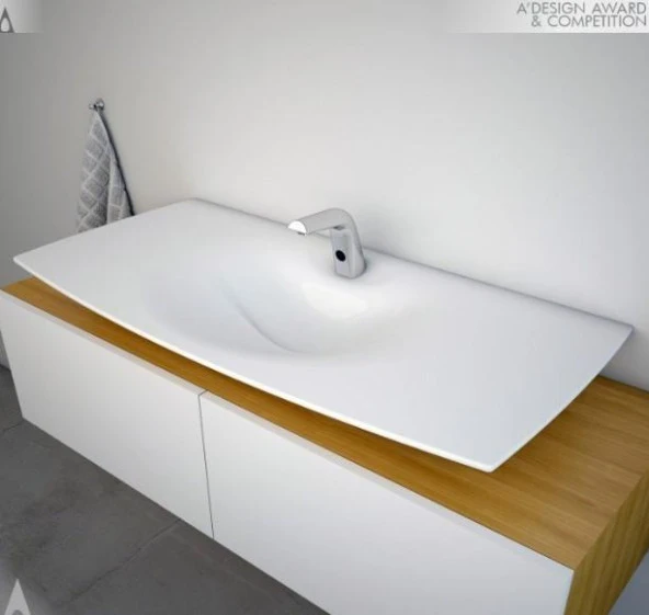 Serel Purity Tezgah Üstü Lavabo + Sifon 48x100 cm PR35STS110H - 4