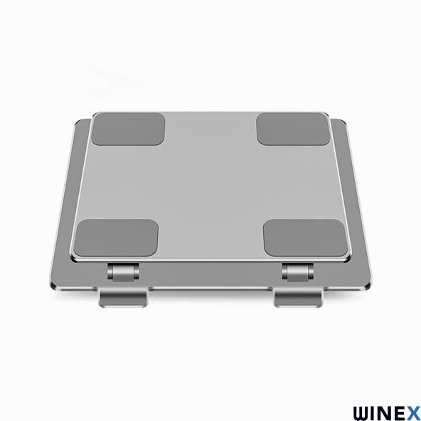 Winex Metal Ayarlanabilir Laptop, Tablet, Macbook, Matebook Yükseltici Katlanabilir Stand Tutucu Uzay Grisi - 4