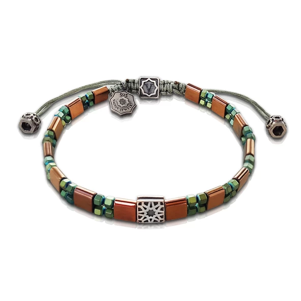 925 Ayar Gümüş Hematit Taşlı Bileklik ürün görseli 1