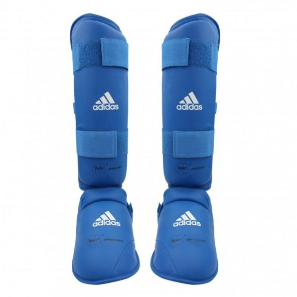 Adidas WKF Onaylı Karate Kaval Ayak Koruyucu Mavi - Kırmızı - 3
