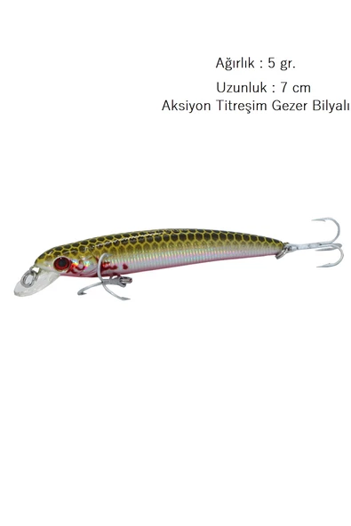 5 Gr.7cm Rapala Lures Suni Yem Turna Levrek Alabalık Rapala LüferAilesi JigYemZoka - 2