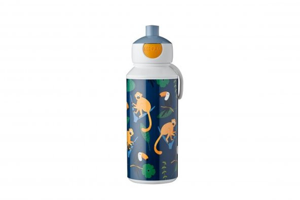Mepal Drinking Bottle Pop-Up Campus İçecek Şişesi 400 Ml - Jungle - 7