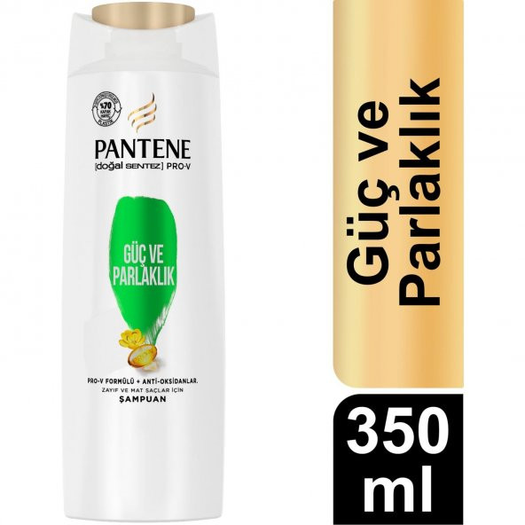 Pantene Şampuan Güç Ve Parlaklık 350 Ml