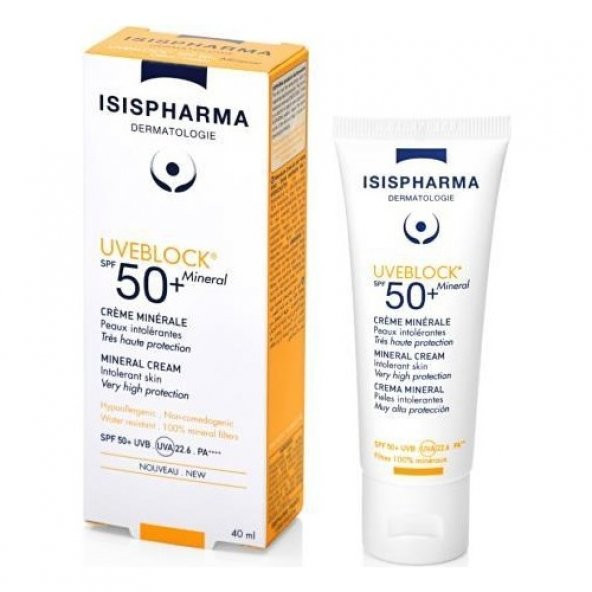 Isis Pharma Uveblock SPF50+ Mineral Cream 40 ml