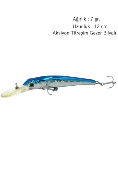 7 Gr.12cm Rapala Lures Suni Yem Turna Levrek Rapala LüferAilesi JigYem Yapay  Yem - 2