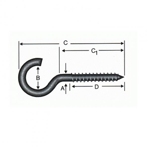 Ebru Açık Piton, Kanca, Çengel 23x150 - 100 Adet - 4